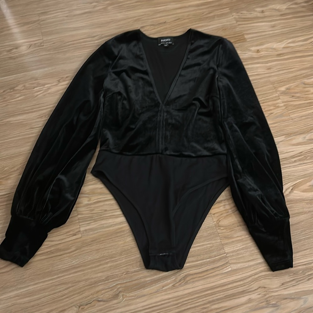 Black Velvet Bodysuit